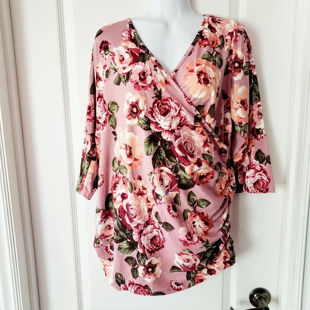 Planet Motherhood Maternity Side Cinch Nursing Tunic